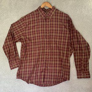 Arrow Casual Red Striped Button Down Shirt . Perfect Condition